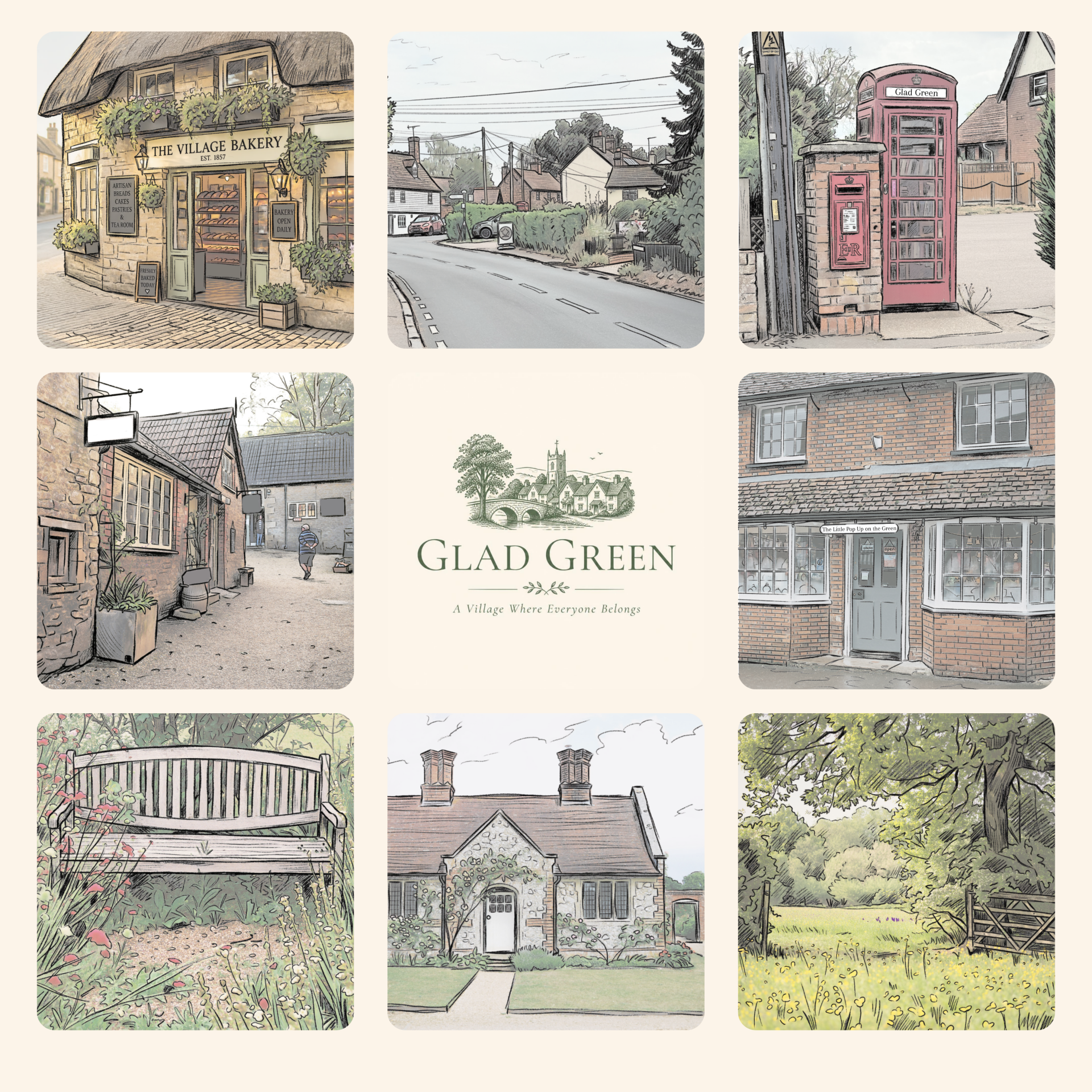 Glad Green Village