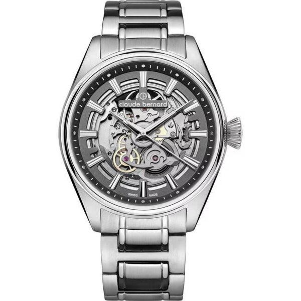 Relógio Automático Skeleton Claude Bernard Elegância Clássica