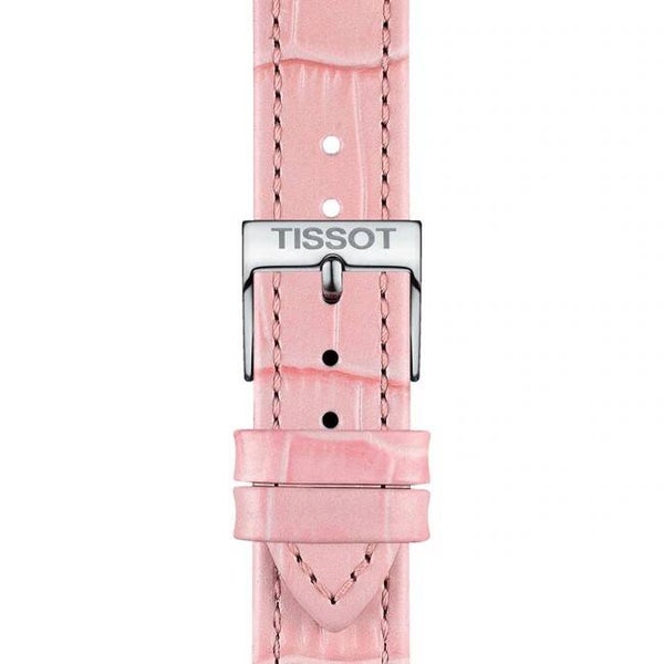 Pulseira Elegante Tissot Rosa em Couro 16mm