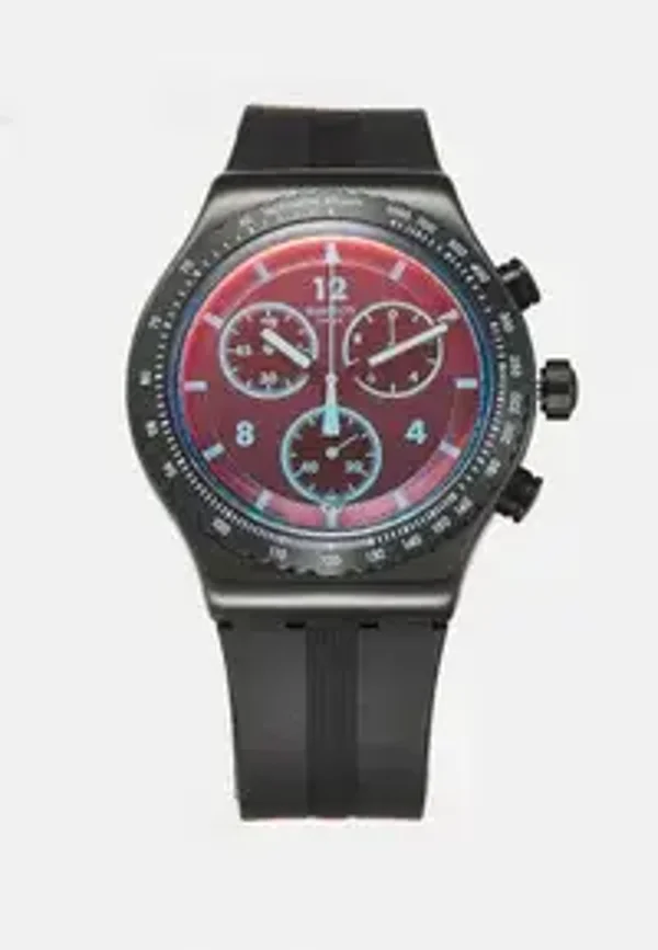 Swatch Crimson Mystique Unisex Relógio - Preto Elegante