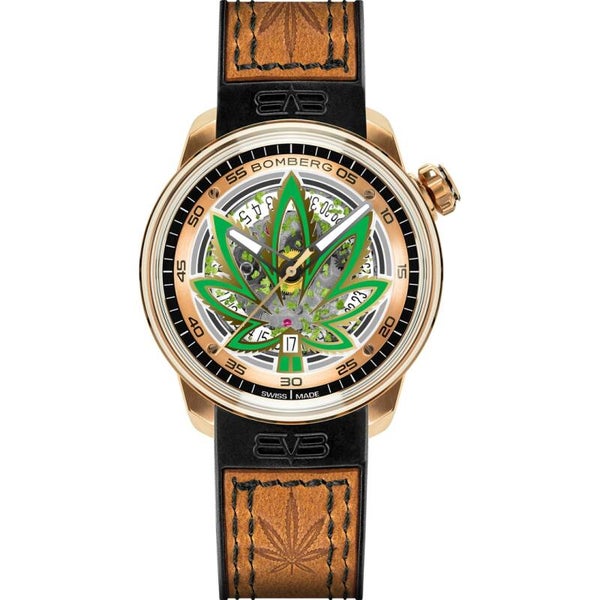 Bomberg BB-01 Relógio Automático Dourado CBD