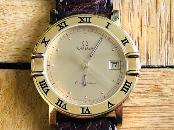 Relógio Masculino OMEGA Original em Ouro 18K