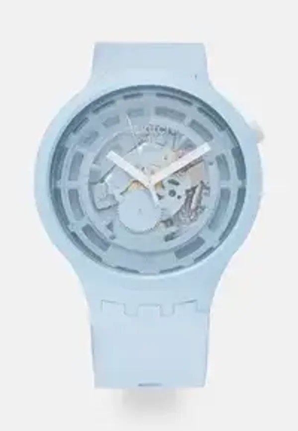 Swatch Unissex Relógio Elegante Azul