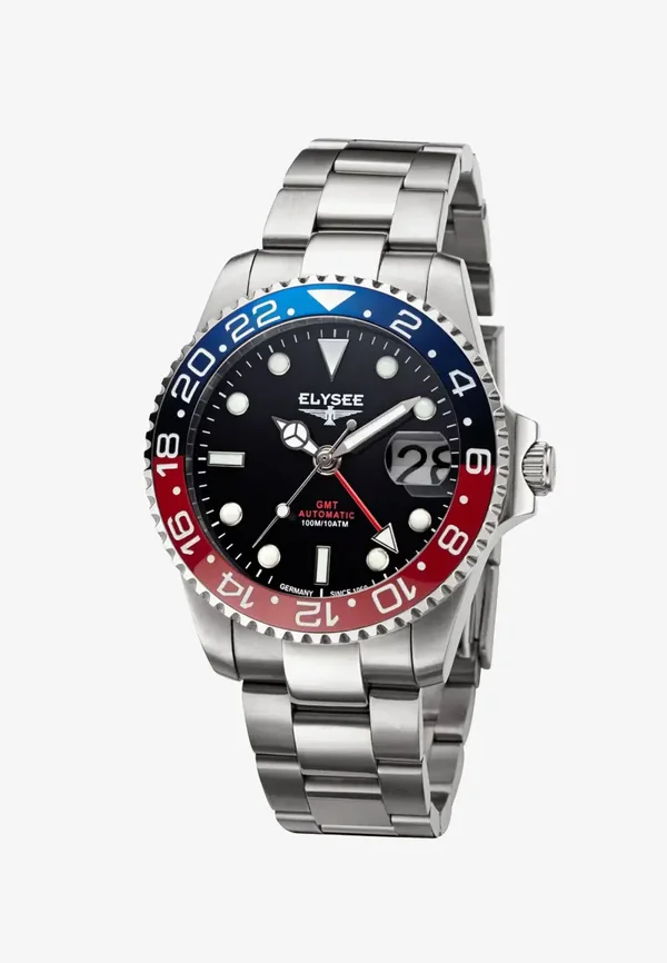 Elysee GMT Automático Relógio Elegante Azul