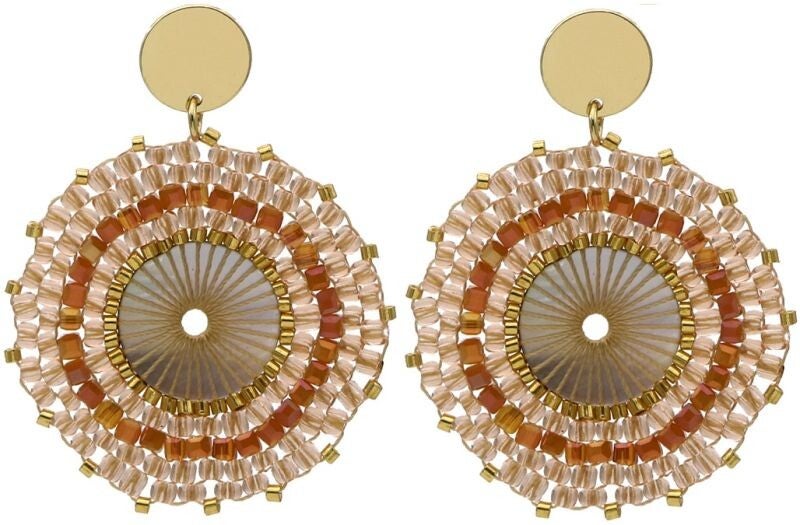 Glaskraaltjes bruin/beige