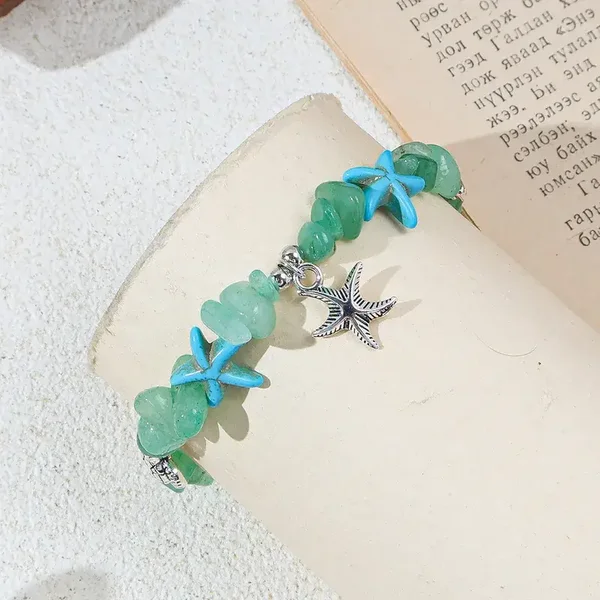 Armbandje blauw/groen