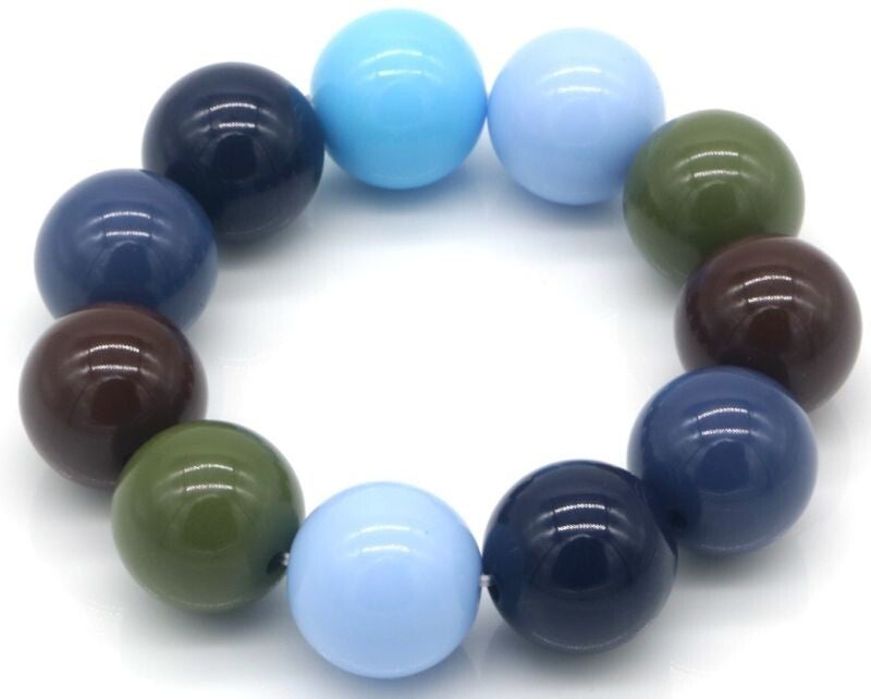 Kralen blauwtinten