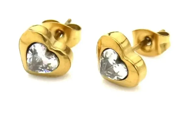 Hartjes kristal goudkleur