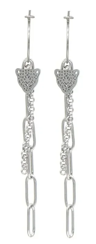 Panterkopjes zilverkleur