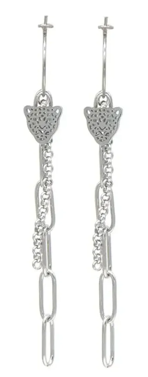 Panterkopjes zilverkleur