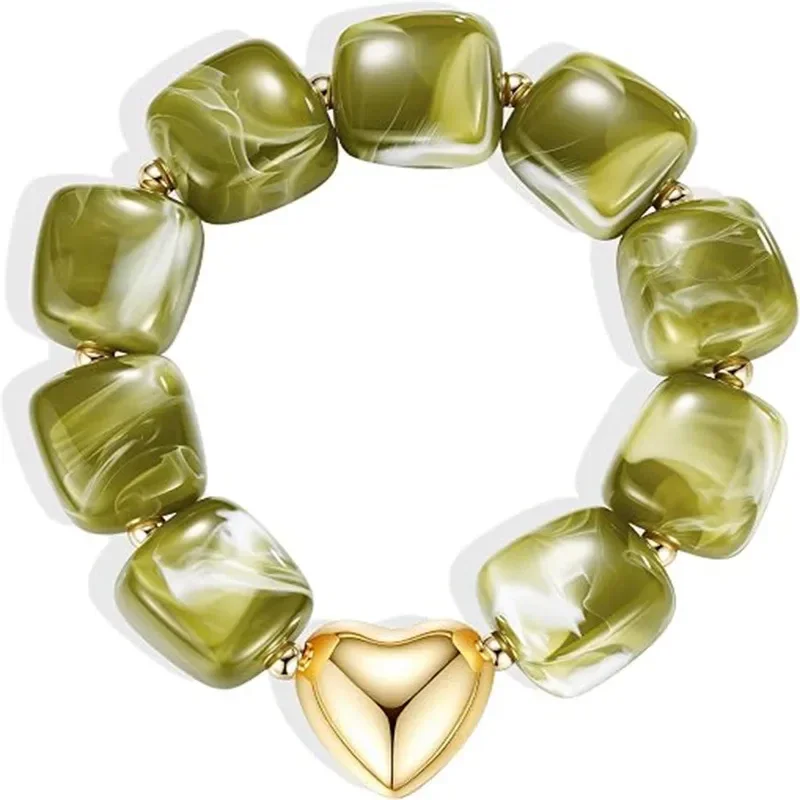 Statement armband groen