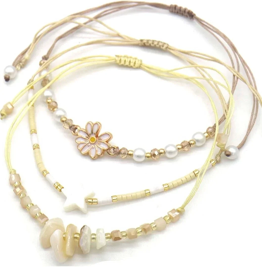 Armbandjes set in 8 varianten/kleuren