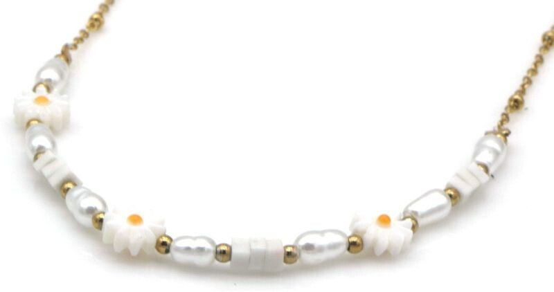 RVS Ketting goud- of zilverkleur in 2 kleurtjes