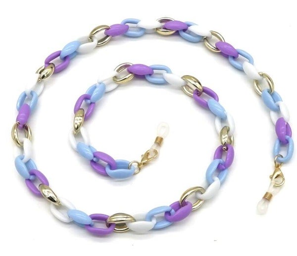 Brillenketting lila