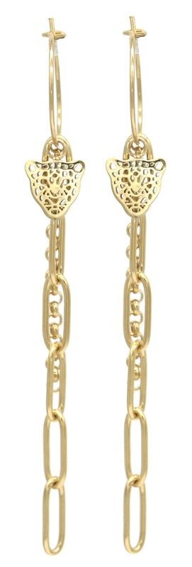 Panterkopjes in goud- en zilverkleur
