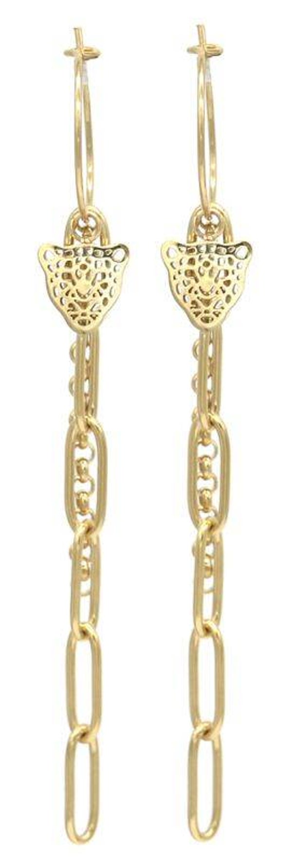 Panterkopjes in goud- en zilverkleur