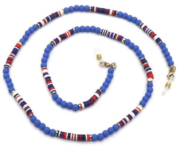 Brillenkoord blauw