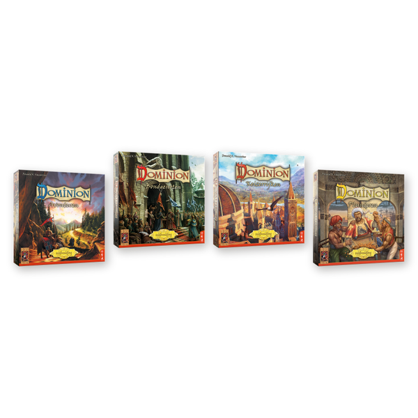 Dominion Uitbreidingen Bundel – Avonturen, Bondgenoten, Keizerrijken & Plunderen | 999 Games