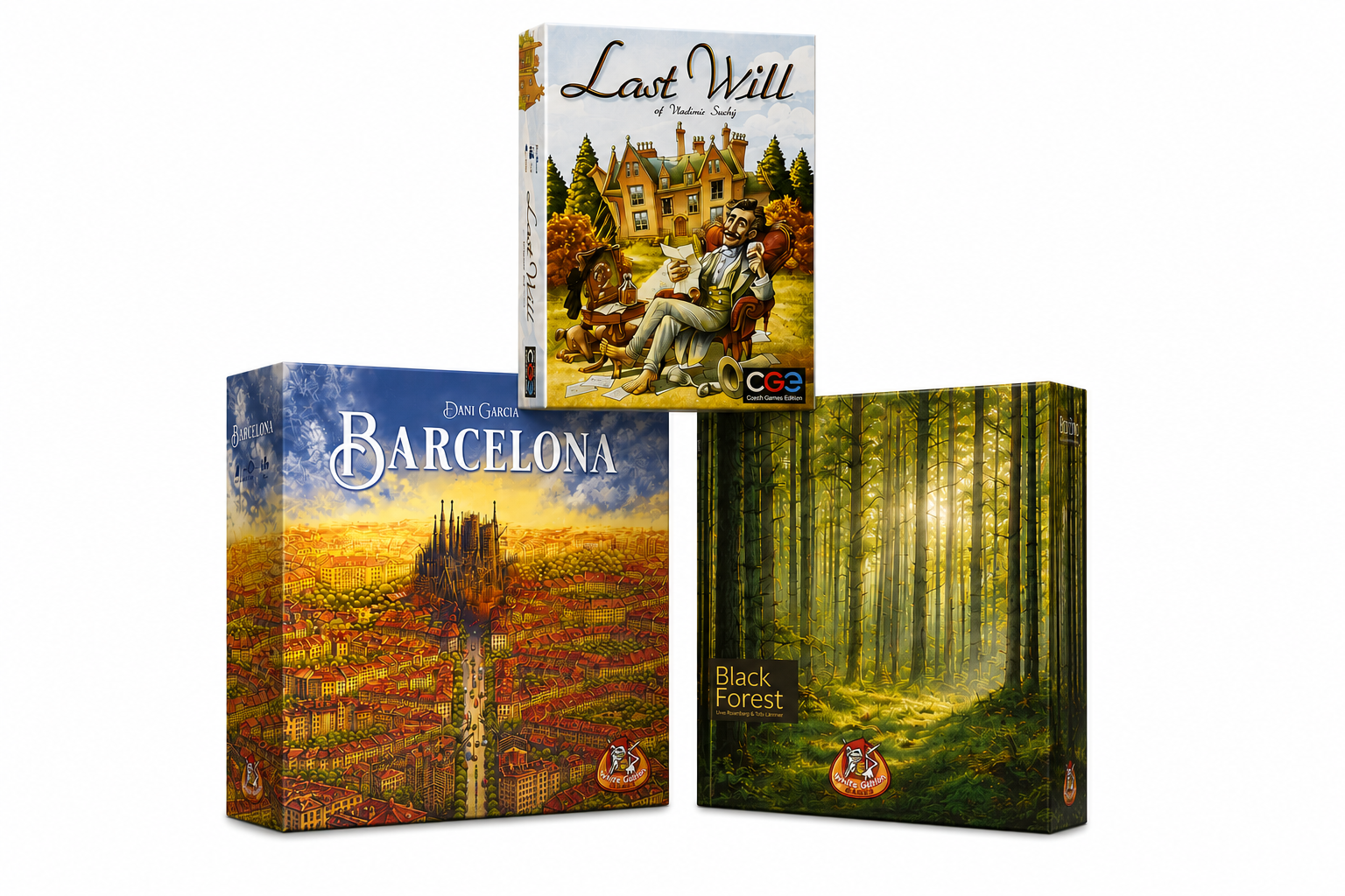 Barcelona (NL) - Black Forest (NL) - Last Will (E) - Bordspel Bundel