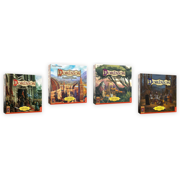 Dominion Uitbreidingen Bundel – Bondgenoten, Keizerrijken, De Donkere Middeleeuwen & Nocturne | 999 Games