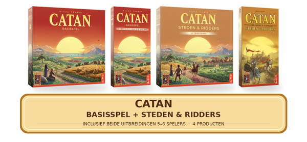 CATAN Basisspel + Steden & Ridders + Uitbreidingen 5–6 Spelers – Complete Bundel NL