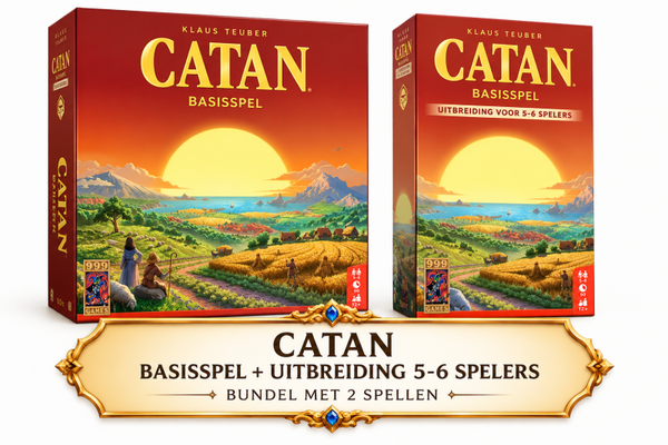 CATAN Basisspel + Uitbreiding 5–6 Spelers – Bundel NL