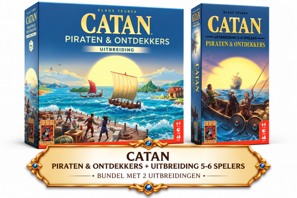 CATAN Piraten & Ontdekkers + Uitbreiding 5–6 Spelers – Bundel NL