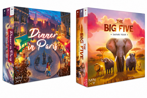 Dinner in Parijs + Big Five - Bordspel NL | MNKY Entertainment