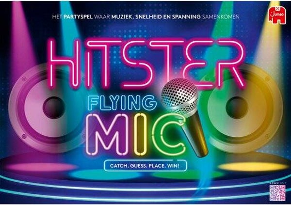 Hitster - Flying Mic | Nederlandstalig Partyspel - 420 Muziekkaarten