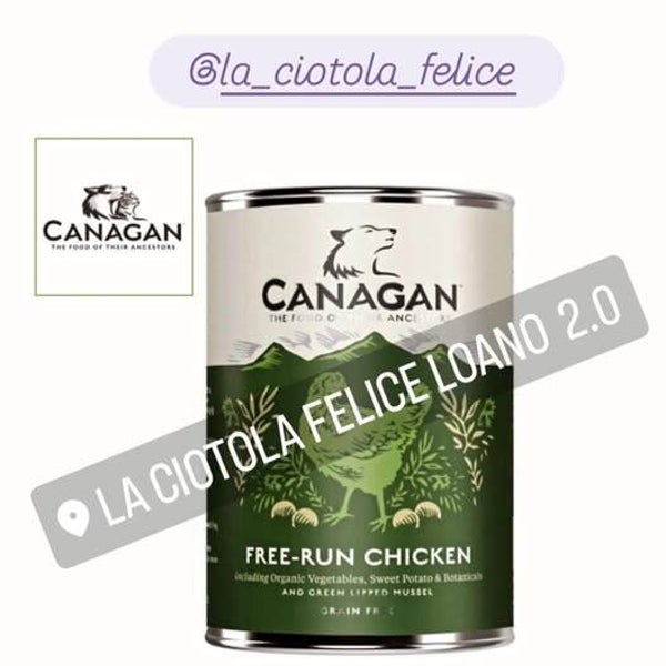 Canagan free run chicken 400 gr Cibo ideale per cani
