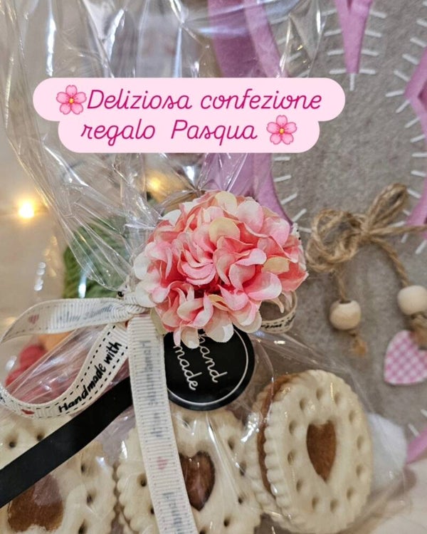 Delisioza confezione regalo biscottini cuore artigianali