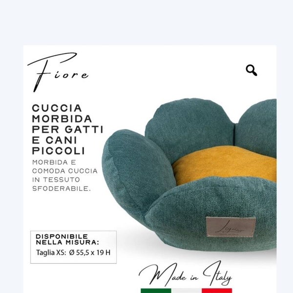 Cuccetta Fiore Delizioso Petrolio Giallo