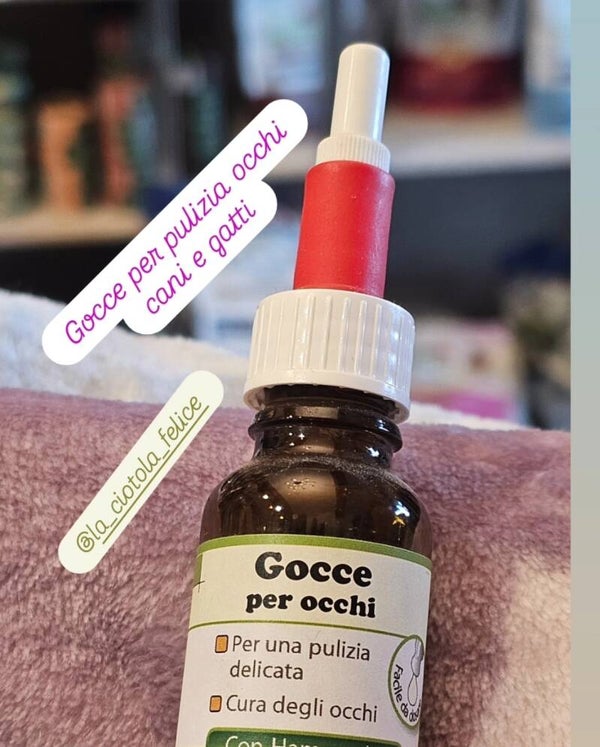 Gocce per pulizia occhi ideali per cane e gatto
