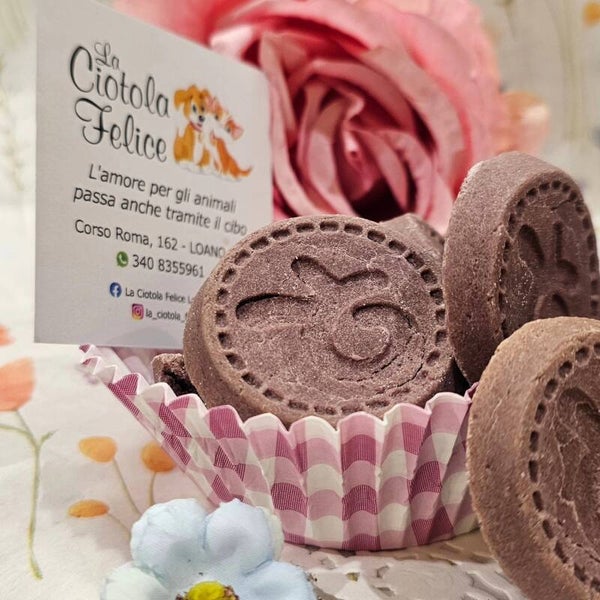 Biscottini artigianali cotti al forno mirtillo  in deliziose confezioni regalo