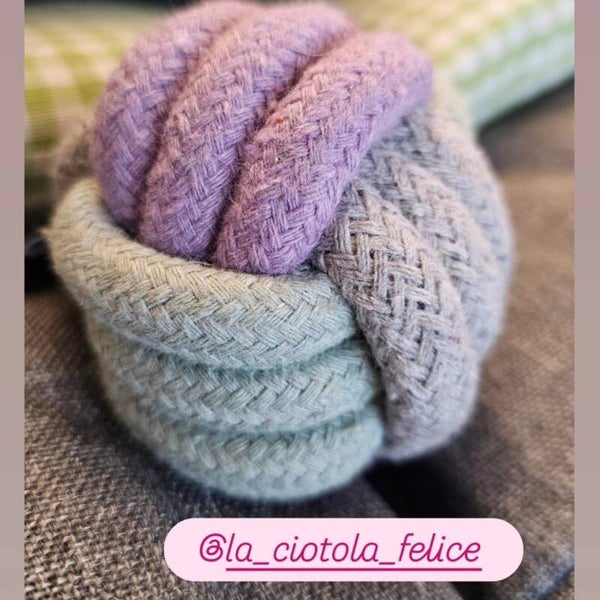Pallina in cotone corda ideale per cuccioli 6cm