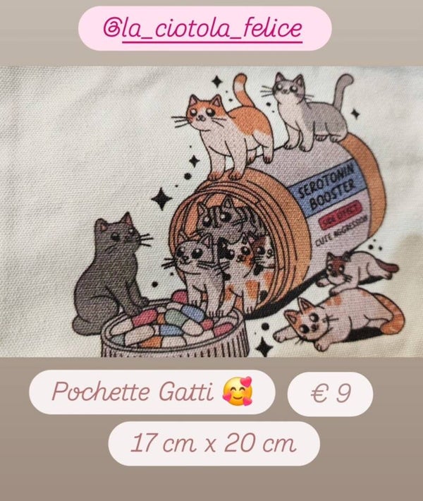 Deliziosa idea regalo Pochette gatti