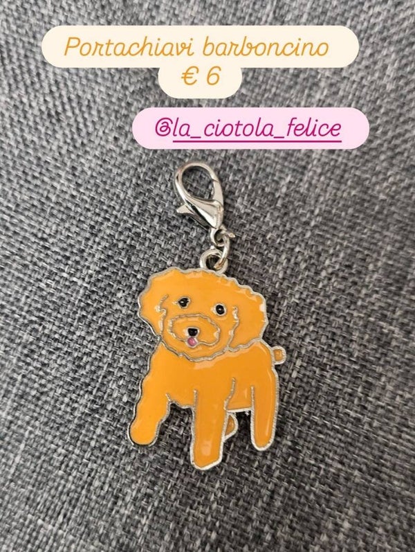 Delizioso barboncino portachiavi