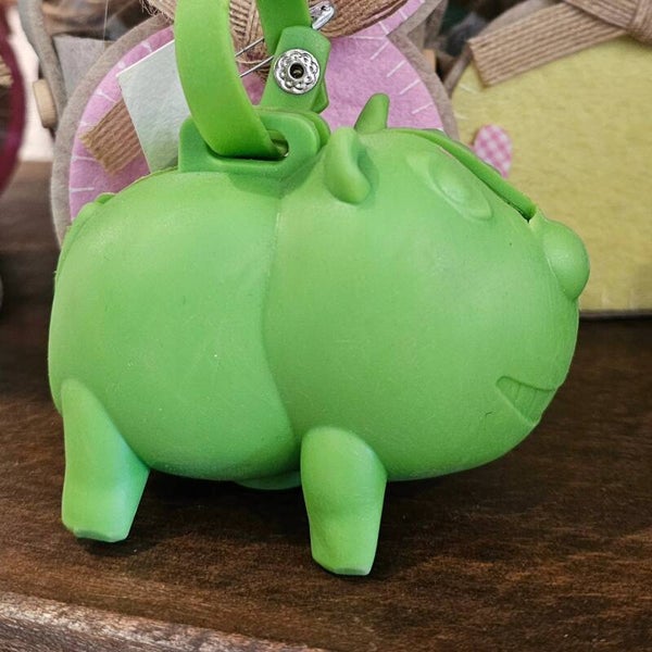 Portasacchetti  in silicone verde