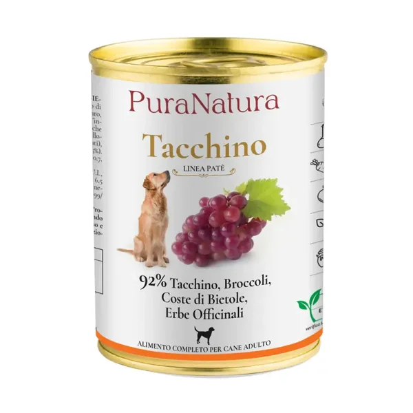 cibo completo tacchino pura natura 400 gr