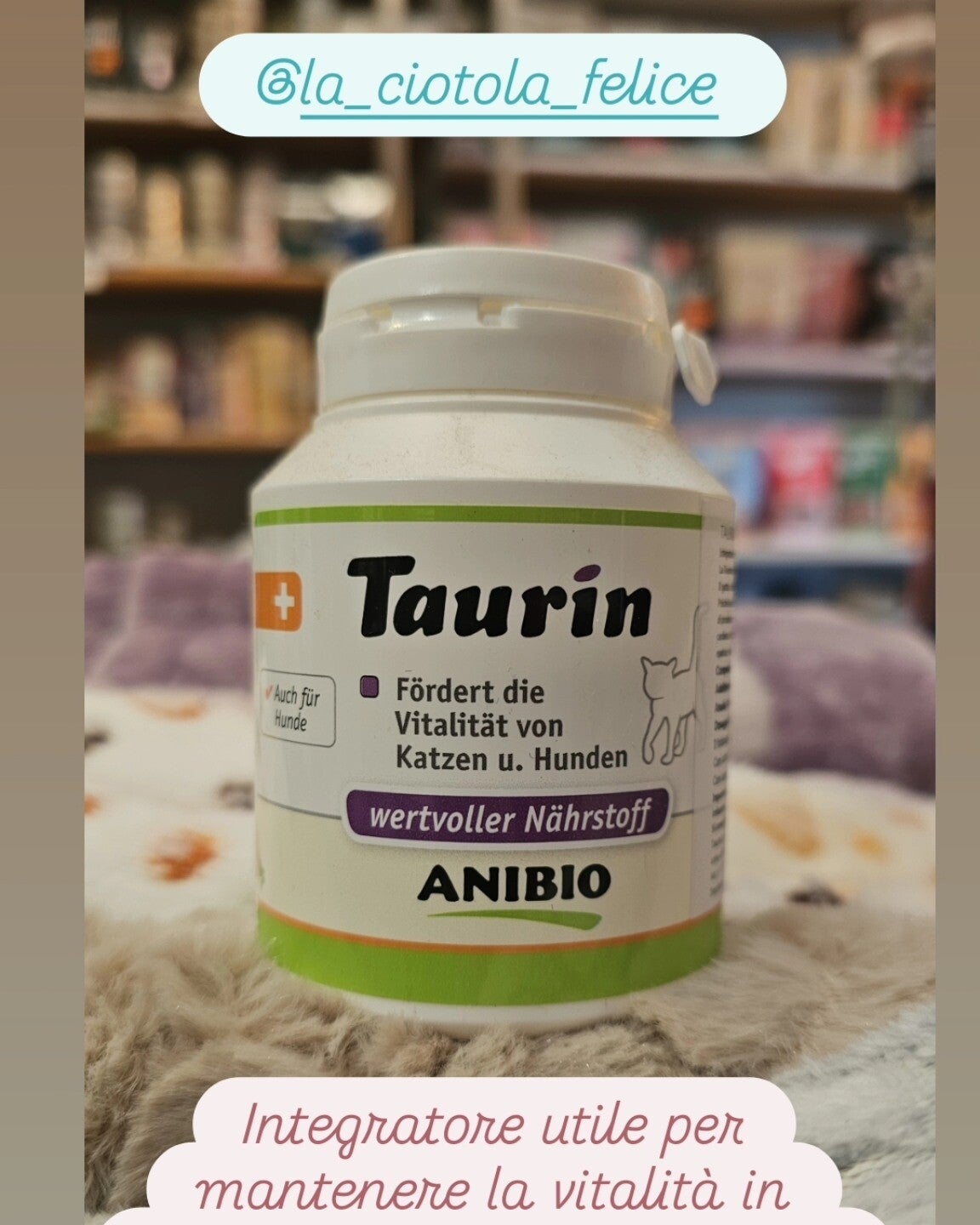 Taurina per Gatti integratore alimentare