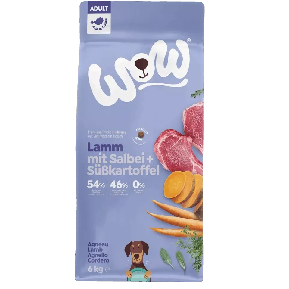 cibo secco crocchette cane sacchetto 6 kg agnello