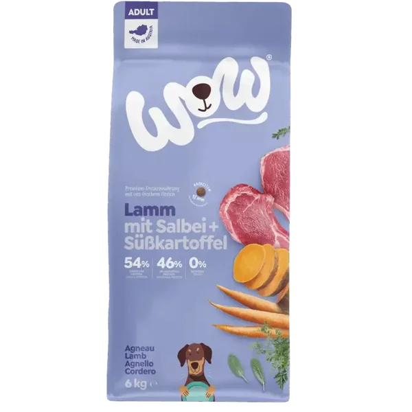 cibo secco crocchette cane sacchetto 6 kg agnello