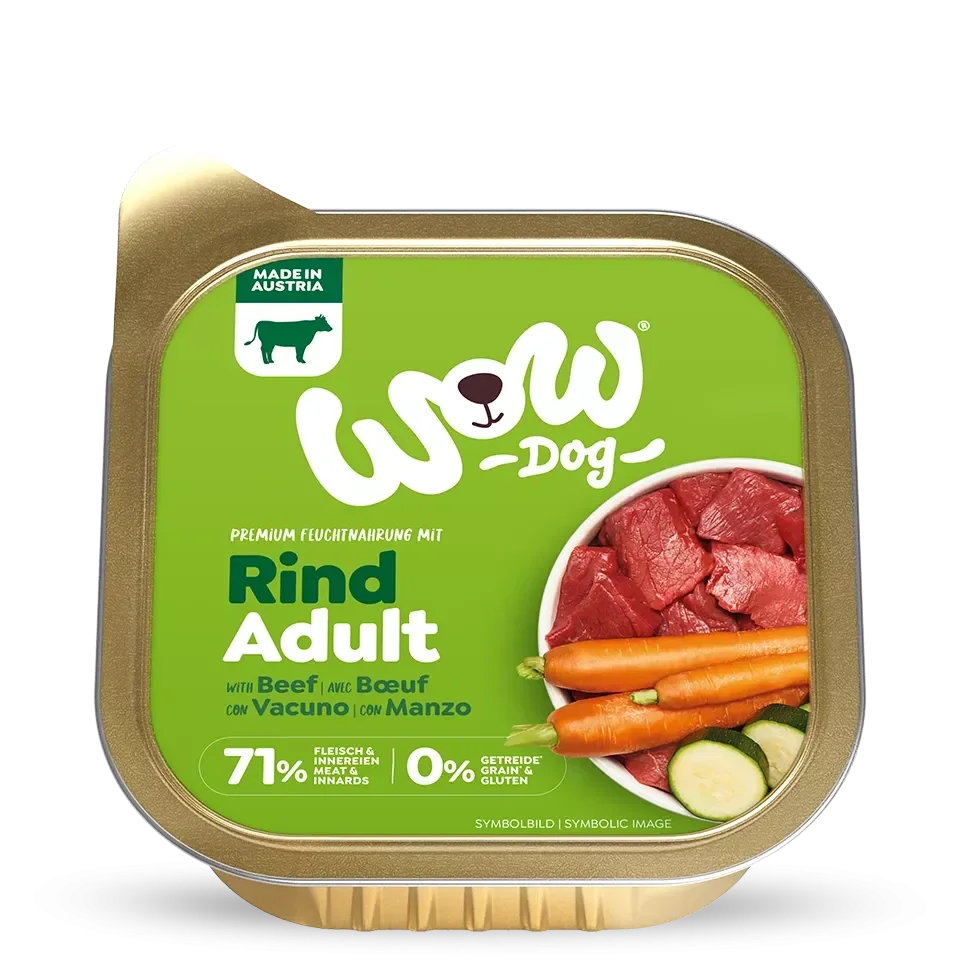 Adulto manzo con carote e zucchine 150 gr