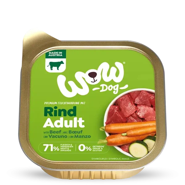 Adulto manzo con carote e zucchine 150 gr