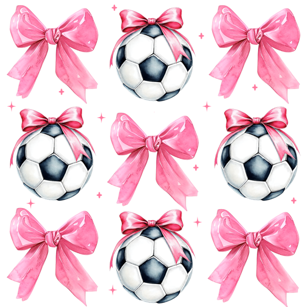 Soccer balls and Pink bows 12