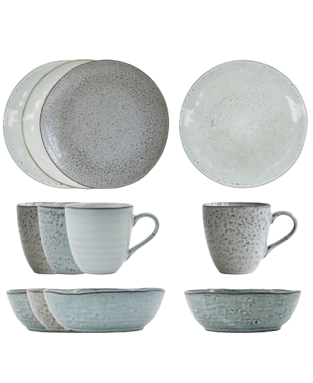 Brunch kit, Rustic, Grijs/Blauw