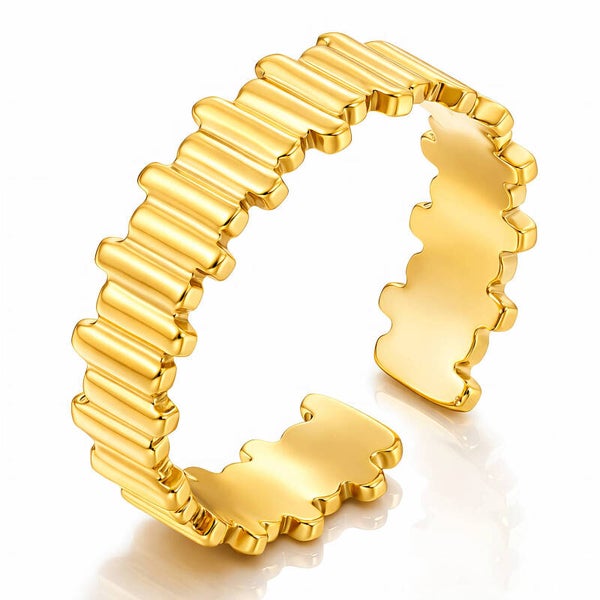 Ring, 18K Gold Plated Steel 87093