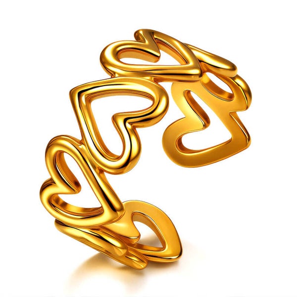 Ring, 18K Gold Plated Steel 87117