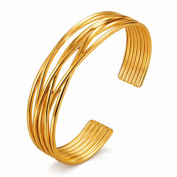 Bracelet, 18K Gold Plated Steel 87662