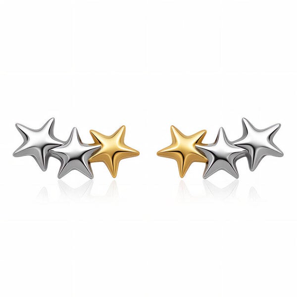 Earrings, 18K Gold Plated Steel 88350